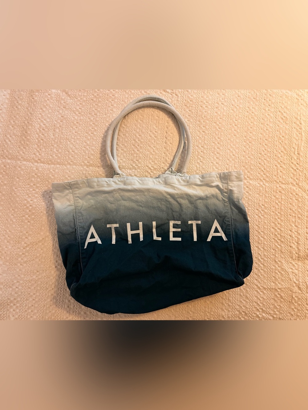 Athleta Ombre Canvas Tote in Navy